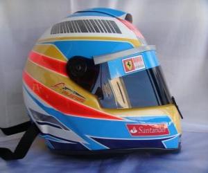 puzzel Helm Fernando Alonso 2010