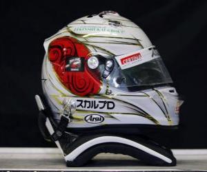 puzzel Helm Kamui Kobayashi - Suzuka 2010