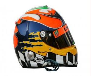 puzzel Helm Karun Chandhok 2010