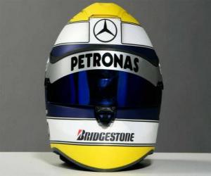puzzel Helm Nico Rosberg 2010