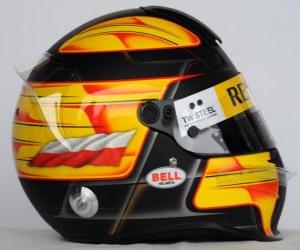 puzzel Helm Robert Kubica 2010