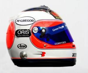 puzzel Helm Rubens Barrichello 2010