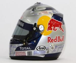 puzzel Helm Sebastian Vettel 2010