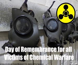 puzzel Herdenkingsdag voor alle slachtoffers van chemische oorlogvoering