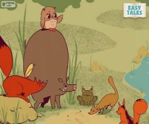 puzzel Het bos dieren beslissen de carrièrepad