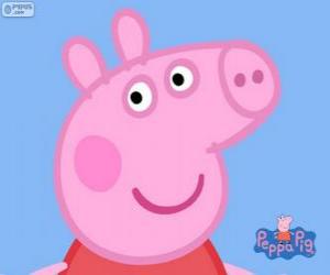 puzzel Het gezicht van Peppa varken