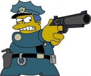 puzzel Het hoofd van de politie van Springfield Clancy Wiggum - Chief Wiggum