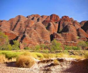 puzzel Het massief van de Bungle Bungle in Purnululu National Park, Australië.