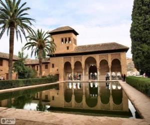 puzzel Het paleis van de Alhambra, Granada, Spanje
