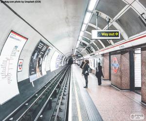 puzzel Het station van de metro van Londen