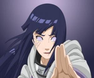 puzzel Hinata Hyuga maakt deel uit van Team 8 en is een specialist in Chinese vechtsporten