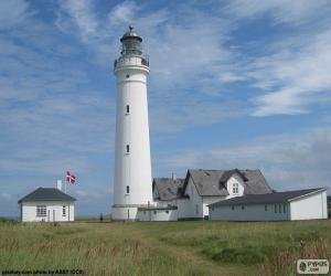 puzzel Hirtshals vuurtoren, Denemarken