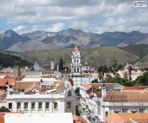 puzzel Historische stad van Sucre, Bolivia