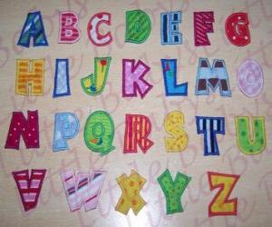 puzzel Hoofdletters, alfabet