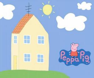 puzzel Huis van de familie Peppa Pig