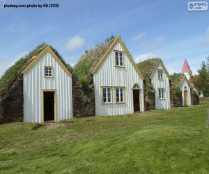 puzzel Huisjes in IJsland