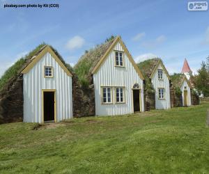 puzzel Huisjes in IJsland