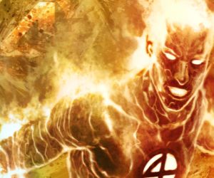 puzzel Human Torch is het jongste lid van de Fantastic Four