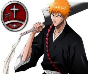 puzzel Ichigo Kurosaki is de hoofdpersoon van Bleach