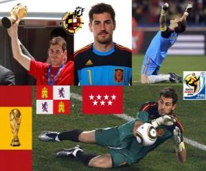 puzzel Iker Casillas (de heilige van Móstoles) Spaanse team keeper of doelman