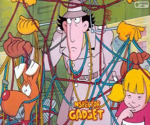 puzzel Inspector Gadget en Sophie in een missie