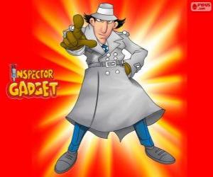 puzzel Inspector Gadget is verkleed als de beroemde inspecteur Closeau