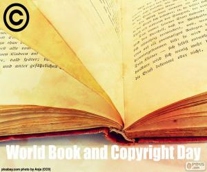 puzzel Internationale dag van het boek en de auteursrechten
