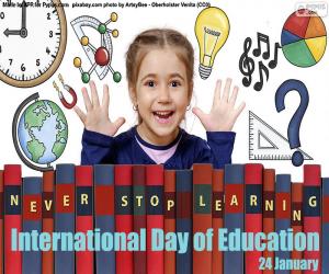 puzzel Internationale Dag van het Onderwijs