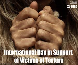 puzzel Internationale dag voor slachtoffers van foltering