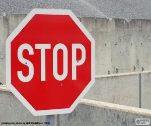 puzzel Internationale verkeer signaal Stop