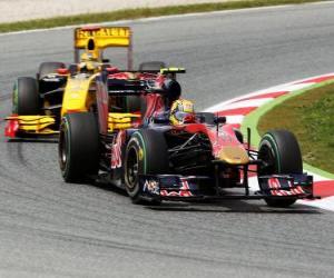 puzzel Jaime Alguersuari - Toro Rosso - Barcelona 2010