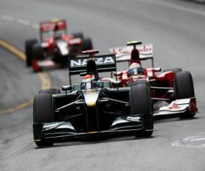 puzzel Jarno Trulli - Lotus - Monte-Carlo 2010