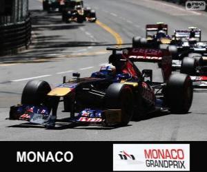 puzzel Jean-Eric Vergne - Toro Rosso - Monte-Carlo 2013