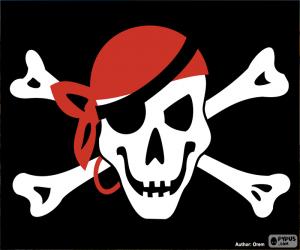 puzzel Jolly Roger piraat vlag