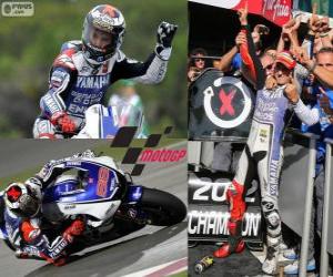 puzzel Jorge Lorenzo, 2012 wereldkampioen van MotoGP