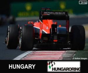 puzzel Jules Bianchi - Marussia - Hungaroring, 2013