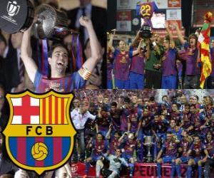 puzzel Kampioen sportkringen Barcelona Copa del Rey 2011-2012