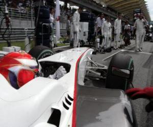 puzzel Kamui Kobayashi - BMW Sauber - Sepang 2010