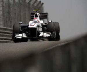 puzzel Kamui Kobayashi - BMW Sauber - Shanghai 2010