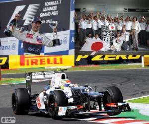 puzzel Kamui Kobayashi - Sauber - Grand Prix van Japan 2012, 3e ingedeeld