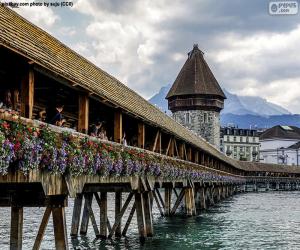 puzzel Kapelbrug, Zwitserland