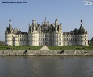 puzzel Kasteel van Chambord, Frankrijk