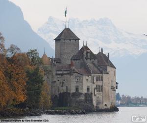 puzzel Kasteel van Chillon, Zwitserland