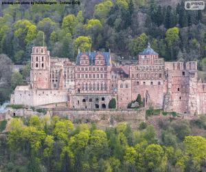 puzzel Kasteel van Heidelberg, Duitsland