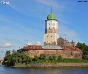 puzzel Kasteel van Vyborg, Vyborg, Rusland