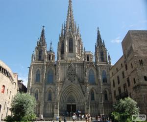 puzzel Kathedraal van Barcelona