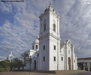 puzzel Kathedraal van de basiliek van Santa Marta, Colombia