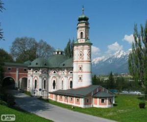 puzzel Kerk van San Carlos, Volders, Oostenrijk