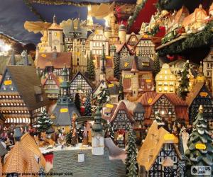 puzzel Kerstmarkt, ornamenten