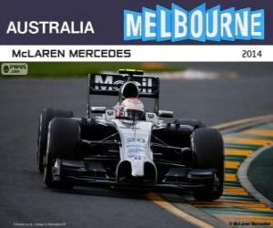 puzzel Kevin Magnussen - McLaren - Grand Prix Australië 2014, 2º ingedeeld